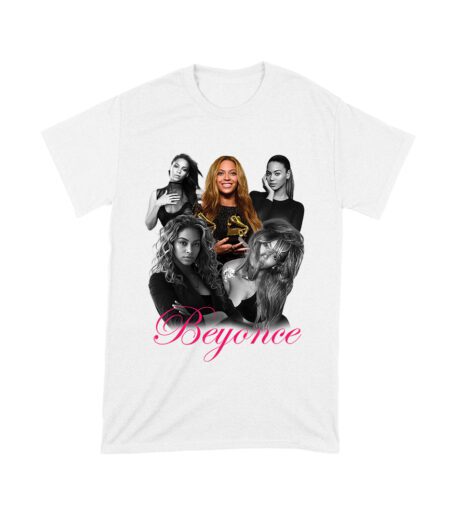 Black and White Beyonce Portrait T-Shirt with Touch of Color Contrast Unisex Toddler