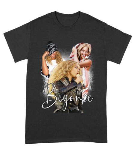 Beyonce Candid Moments Graphic Tee with Happy Expressions and Singing Style Unisex Adult – Viva Party