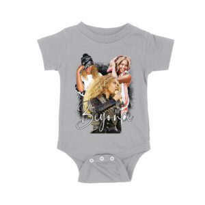 Beyonce Candid Moments Graphic Tee with Happy Expressions and Singing Style Unisex Baby Jersey