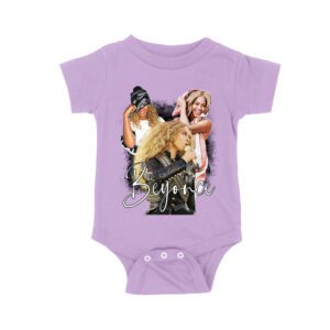 Beyonce Candid Moments Graphic Tee with Happy Expressions and Singing Style Unisex Baby Jersey