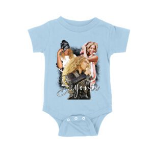 Beyonce Candid Moments Graphic Tee with Happy Expressions and Singing Style Unisex Baby Jersey