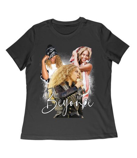 Beyonce Candid Moments Graphic Tee with Happy Expressions and Singing Style Women Relaxed – Viva Party