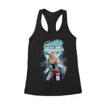 Electric Style Christina Aguilera T-Shirt with Lightning Background and Bold Pose Women's Racerback Tank Top – Viva Party