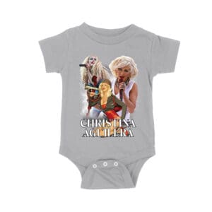 Stage Performance Christina Aguilera T-Shirt with Bold Singing Moments Unisex Baby Jersey