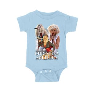 Stage Performance Christina Aguilera T-Shirt with Bold Singing Moments Unisex Baby Jersey