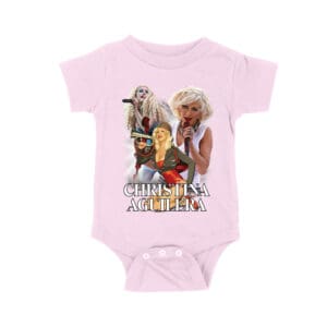 Stage Performance Christina Aguilera T-Shirt with Bold Singing Moments Unisex Baby Jersey