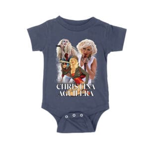 Stage Performance Christina Aguilera T-Shirt with Bold Singing Moments Unisex Baby Jersey
