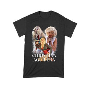 Stage Performance Christina Aguilera T-Shirt with Bold Singing Moments Unisex Toddler – Viva Party