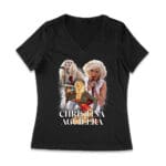 Stage Performance Christina Aguilera T-Shirt with Bold Singing Moments Women Jersey V-Neck – Viva Party