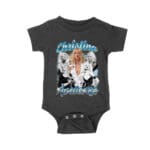 Christina Aguilera Grayscale Collage T-Shirt with Blue Name Highlight Unisex Baby Jersey – Viva Party
