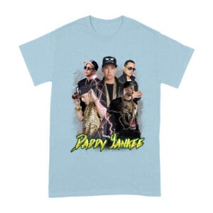 Daddy Yankee Bold Stage Performance Portrait T-Shirt with Lightning Effects Unisex Adult