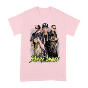 Daddy Yankee Bold Stage Performance Portrait T-Shirt with Lightning Effects Unisex Adult