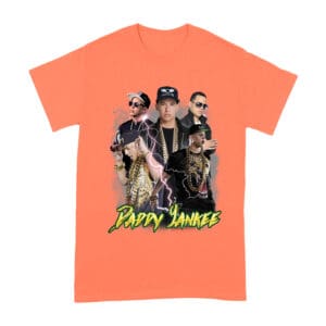 Daddy Yankee Bold Stage Performance Portrait T-Shirt with Lightning Effects Unisex Adult