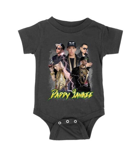Daddy Yankee Bold Stage Performance Portrait T-Shirt with Lightning Effects Unisex Baby Jersey – Viva Party