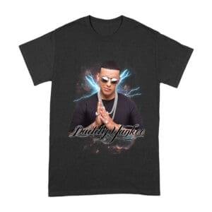Daddy Yankee Retro Laser Energy Design T-Shirt with Neon Highlights Unisex Adult – Viva Party