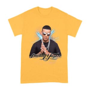 Daddy Yankee Retro Laser Energy Design T-Shirt with Neon Highlights Unisex Adult