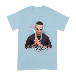 Daddy Yankee Retro Laser Energy Design T-Shirt with Neon Highlights Unisex Adult