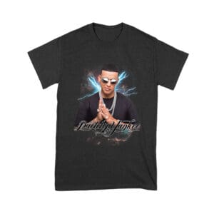 Daddy Yankee Retro Laser Energy Design T-Shirt with Neon Highlights Unisex Youth – Viva Party