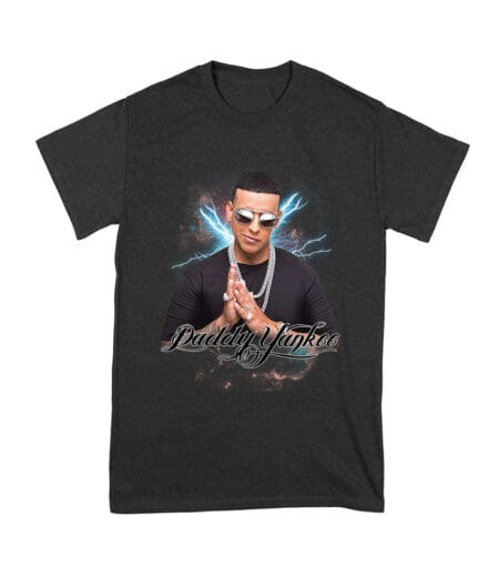 Daddy Yankee Retro Laser Energy Design T-Shirt with Neon Highlights Unisex Youth – Viva Party