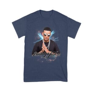 Daddy Yankee Retro Laser Energy Design T-Shirt with Neon Highlights Unisex Youth