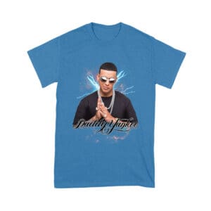 Daddy Yankee Retro Laser Energy Design T-Shirt with Neon Highlights Unisex Youth