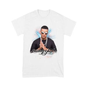 Daddy Yankee Retro Laser Energy Design T-Shirt with Neon Highlights Unisex Youth