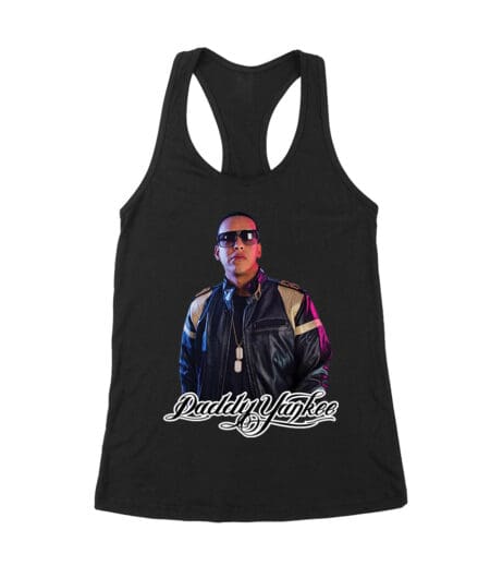 Daddy Yankee Collage T-Shirt with Multiple Action Poses and Signature Women's Racerback Tank Top – Viva Party