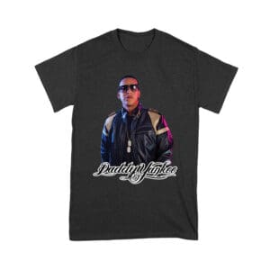 Daddy Yankee Collage T-Shirt with Multiple Action Poses and Signature Unisex Youth – Viva Party