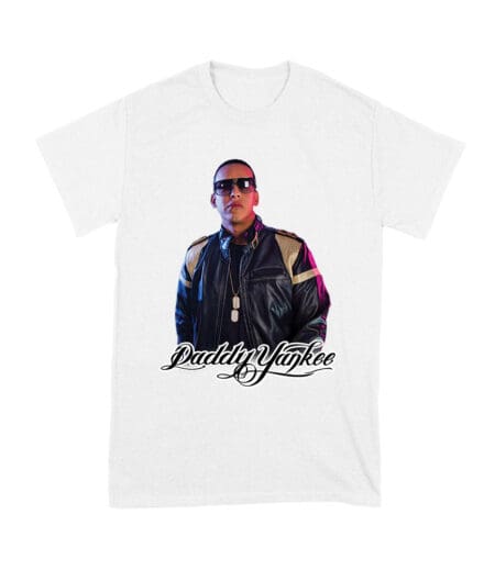Daddy Yankee Collage T-Shirt with Multiple Action Poses and Signature Unisex Youth