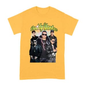 Daddy Yankee Classic Portrait T-Shirt with Hat and Reflective Glow Unisex Adult