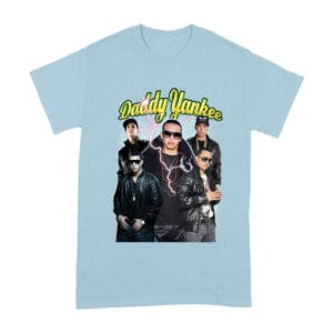 Daddy Yankee Classic Portrait T-Shirt with Hat and Reflective Glow Unisex Adult