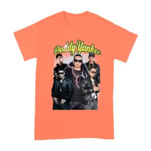 Daddy Yankee Classic Portrait T-Shirt with Hat and Reflective Glow Unisex Adult
