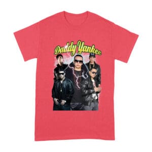 Daddy Yankee Classic Portrait T-Shirt with Hat and Reflective Glow Unisex Adult