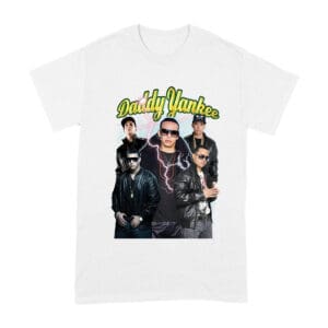 Daddy Yankee Classic Portrait T-Shirt with Hat and Reflective Glow Unisex Adult