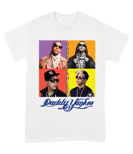 Daddy Yankee Live Concert Crowd Montage T-Shirt with Bold Logo Unisex Adult