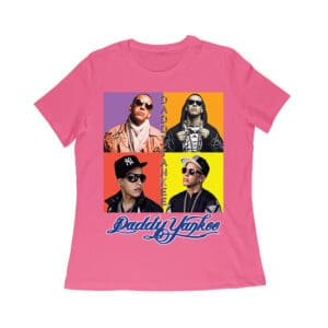 Daddy Yankee Live Concert Crowd Montage T-Shirt with Bold Logo Women Relaxed