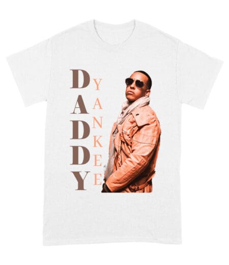Daddy Yankee Vintage Yellow Block Signature T-Shirt with Color Grid Unisex Adult