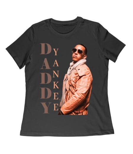 Daddy Yankee Vintage Yellow Block Signature T-Shirt with Color Grid Women Relaxed – Viva Party