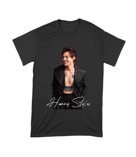 Stylish Black and White Hary-Styls Portrait Graphic Tee for True Fans Unisex Toddler – Viva Party