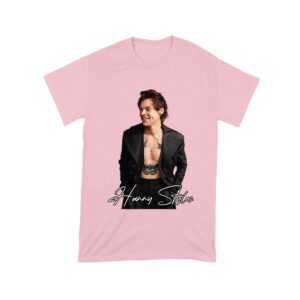 Stylish Black and White Hary-Styls Portrait Graphic Tee for True Fans Unisex Toddler