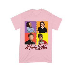 Retro Pop Color Blocks Hary-Styls Graphic T-Shirt for Music Lovers Unisex Toddler