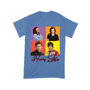 Retro Pop Color Blocks Hary-Styls Graphic T-Shirt for Music Lovers Unisex Toddler