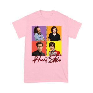 Retro Pop Color Blocks Hary-Styls Graphic T-Shirt for Music Lovers Unisex Youth