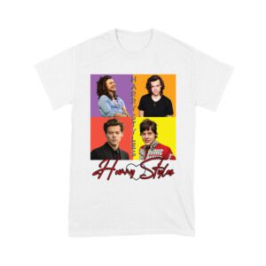 Retro Pop Color Blocks Hary-Styls Graphic T-Shirt for Music Lovers Unisex Youth