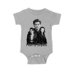 Monochrome Multi-Pose Hary-Styls T-Shirt for Classic Style Fans Unisex Baby Jersey