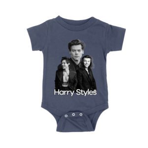 Monochrome Multi-Pose Hary-Styls T-Shirt for Classic Style Fans Unisex Baby Jersey