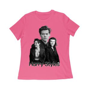 Monochrome Multi-Pose Hary-Styls T-Shirt for Classic Style Fans Women Relaxed