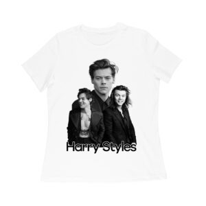 Monochrome Multi-Pose Hary-Styls T-Shirt for Classic Style Fans Women Relaxed