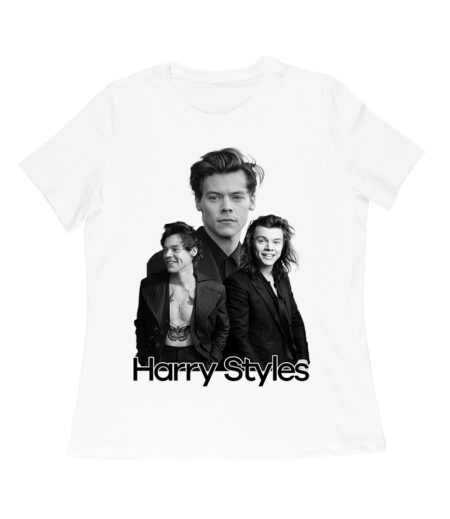 Monochrome Multi-Pose Hary-Styls T-Shirt for Classic Style Fans Women Relaxed