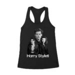 Monochrome Multi-Pose Hary-Styls T-Shirt for Classic Style Fans Women's Racerback Tank Top – Viva Party